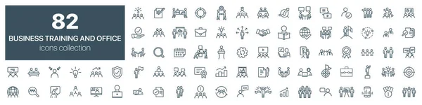 Business Training Office Icons Collection Vector Illustration Eps10 — Stock Photo, Image