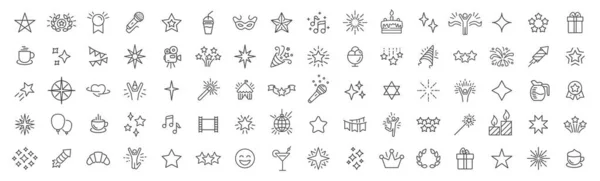 Мбаппе Звезды Выстраивают Свою Коллекцию Большой Набор Значков Пользовательского Интерфейса — стоковое фото