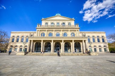 Hannover - Germany, April 25, 2021: Staatsoper Hannover is a German opera house and company in Hanover, the state capital of Lower Saxony. clipart