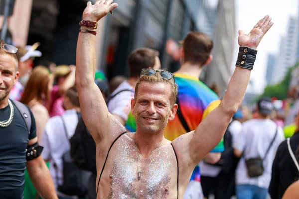 Berlin Berlin Jerman 2022 Cristopher Street Day Parade Dalam Bahasa — Stok Foto