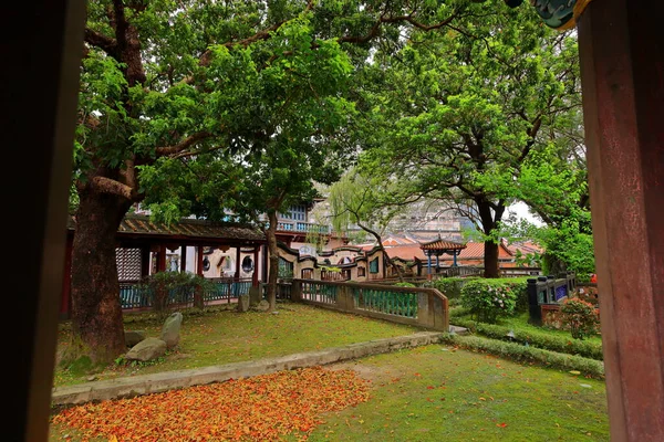 Jardim Família Lin Com Mansão Elegante Arquiteturas Clássicas Jardins Chineses — Fotografia de Stock