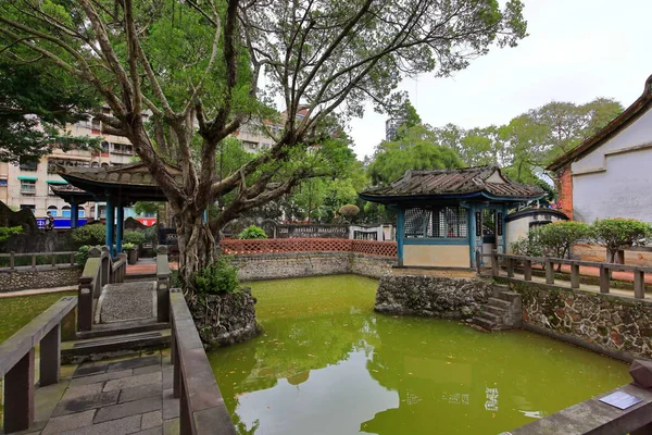 台湾新台北市板桥区林家园林与典雅豪宅 典雅的中国园林建筑 — 图库照片