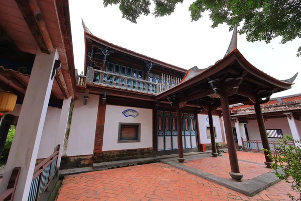 Ogród Rodzinny Lin Elegancką Rezydencją Klasyczną Chińską Architekturą Ogrodową Dzielnicy — Zdjęcie stockowe