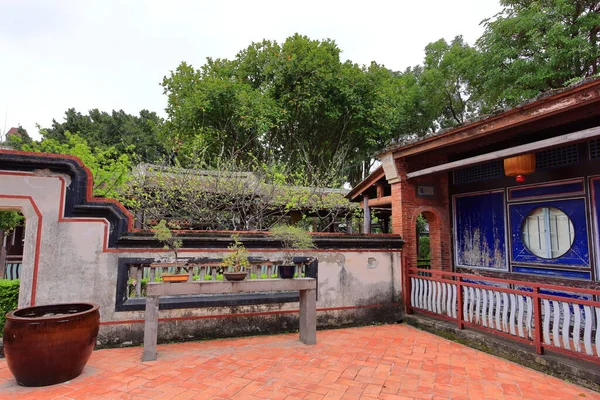 Ogród Rodzinny Lin Elegancką Rezydencją Klasyczną Chińską Architekturą Ogrodową Dzielnicy — Zdjęcie stockowe