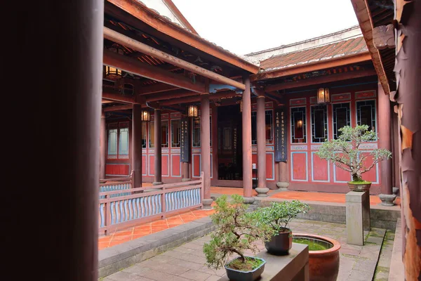 Jardin Familial Lin Avec Élégant Manoir Architectures Jardin Chinois Classiques — Photo