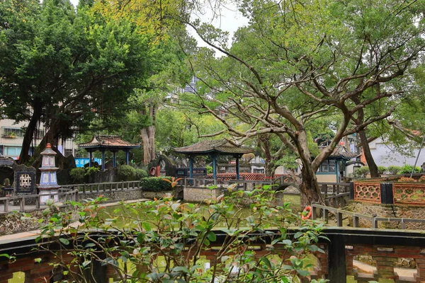 Lin Familiengarten Mit Eleganter Villa Und Klassischen Chinesischen Gartenarchitekturen Banqiao — Stockfoto