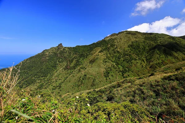 台北台湾最受欢迎的旅游胜地之一金加石及九分地区的山景 — 图库照片