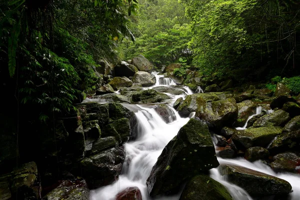 Natural Qingshan Falls Trail Con Boulder Scramble Intorno Alla Zona — Foto Stock