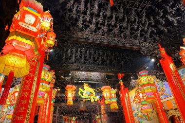 The Dajia Jenn Lann Temple, a temple to the Chinese sea goddess Mazu at Dajia District of Taichung, Taiwan