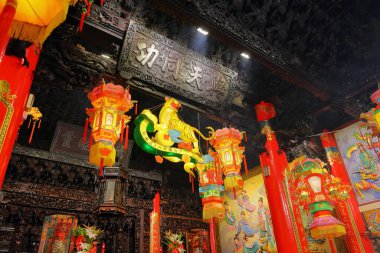 The Dajia Jenn Lann Temple, a temple to the Chinese sea goddess Mazu at Dajia District of Taichung, Taiwan