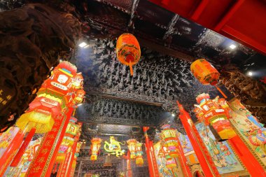 The Dajia Jenn Lann Temple, a temple to the Chinese sea goddess Mazu at Dajia District of Taichung, Taiwan