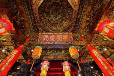 The Dajia Jenn Lann Temple, a temple to the Chinese sea goddess Mazu at Dajia District of Taichung, Taiwan