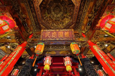 The Dajia Jenn Lann Temple, a temple to the Chinese sea goddess Mazu at Dajia District of Taichung, Taiwan