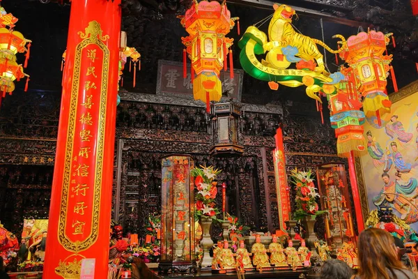 Templo Dajia Jenn Lann Templo Diosa China Del Mar Mazu — Foto de Stock