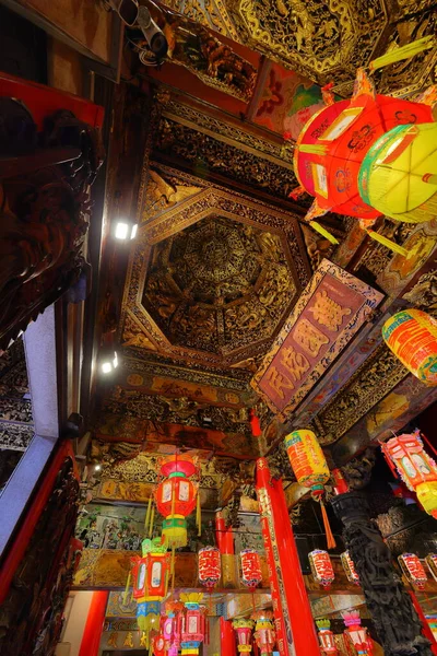 Temple Dajia Jenn Lann Temple Déesse Mer Chinoise Mazu Dans — Photo