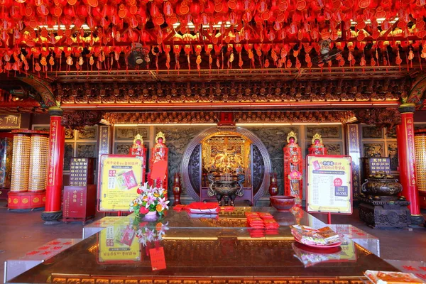 Hongludi Nanshan Fude Temple Decorative Hilltop Buddhist Temple New Taipei — Stock Photo, Image