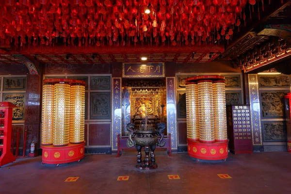 Hongludi Nanshan Fude Temple Dekorativní Kopec Buddhistický Chrám New Taipei — Stock fotografie