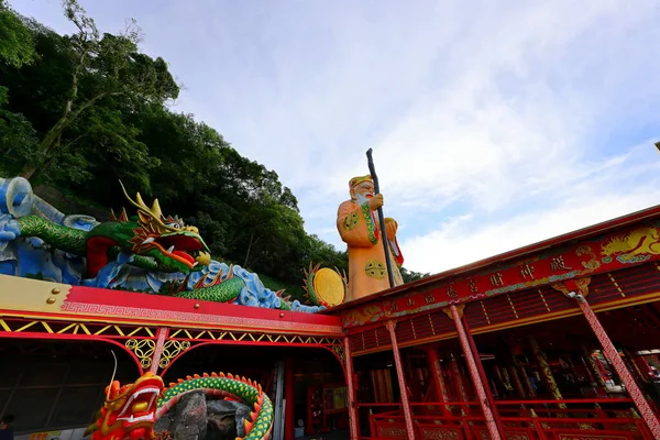 Hongludi Nanshan Fude Temple Decorative Hilltop Buddhist Temple New Taipei —  Fotos de Stock
