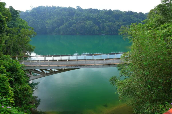 Ponte Yongjie Sun Moon Lake National Scenic Area Yuchi Township — Fotografia de Stock