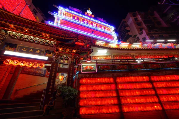 Храм Килунг Фестивале Призраков Середины Лета Килунге Тайвань — стоковое фото