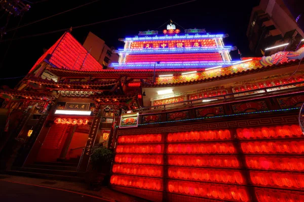 Храм Килунг Фестивале Призраков Середины Лета Килунге Тайвань — стоковое фото