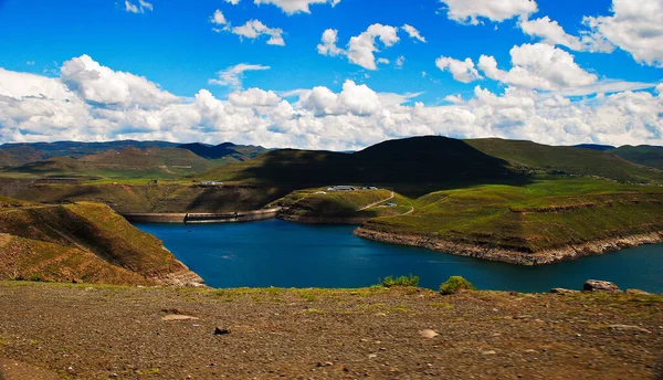 The Katse Dam is Lesotho Highlands Water Project — ストック写真