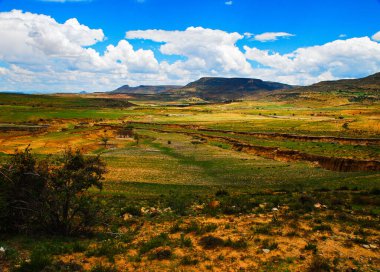 Soil erosion in the Lesotho landscape and mountains