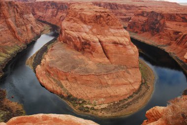 Colorado Nehri 'nde, Glen Kanyonu yakınlarındaki Harika At nalı Virajı Birleşik Devletler Arizona