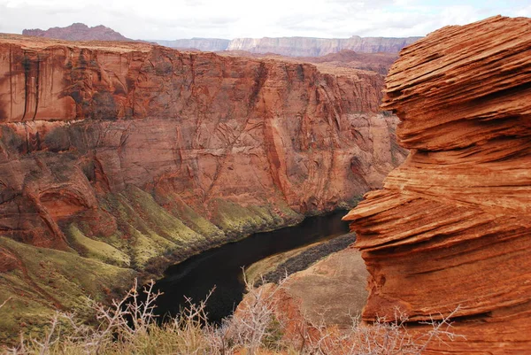 Horseshoe Bend Nel Fiume Colorado Vicino Glen Canyon Stati Uniti — Foto Stock