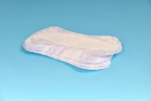 Sanitary Pads Women Blue Background — Stock Photo, Image