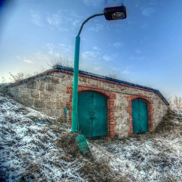 Resti Della Storica Fortezza Ottocentesca Magdeburgo — Foto Stock