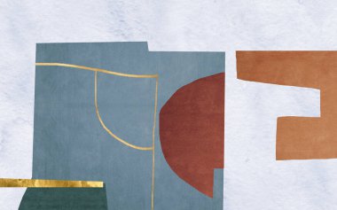 Soyut sanat geometrik kalıpları, modern moda tasarımının arka planı