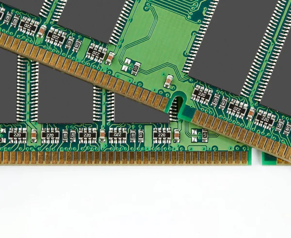 Μνήμη Ram Τσιπ Από Κοντά Μικροηλεκτρονική Ram Macro Κύκλωμα Υπολογιστή — Φωτογραφία Αρχείου