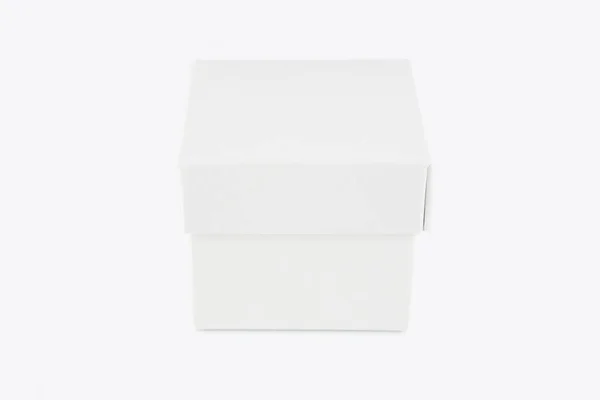 Prázdný Obal Bílá Lepenková Krabička Pro Design Výrobku Mokup Izolované — Stock fotografie