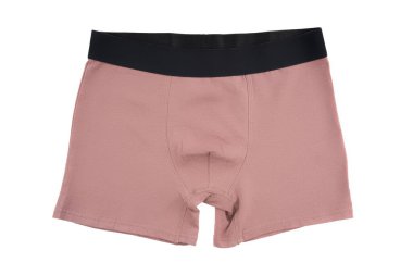 Boksörler. Beyaz arka planda erkek donu boksörleri var. Erkek iç çamaşırı..