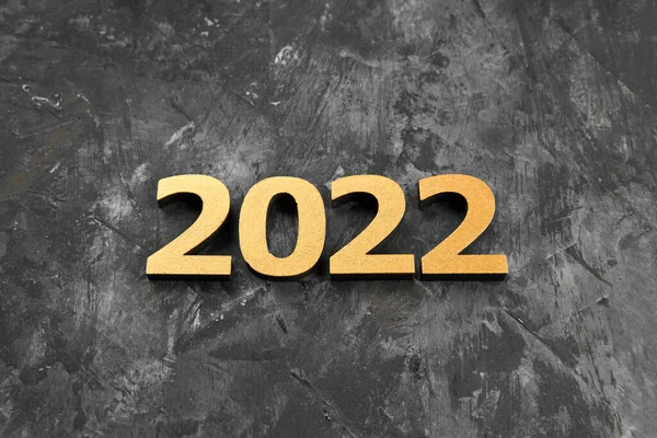 Gott Nytt 2022 Affisch Jul Bakgrund Med Stora Guld 2022 — Stockfoto