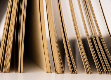 Arka plan şablonu için bir kitabın sayfalarını kapat. doku sayfaları. 