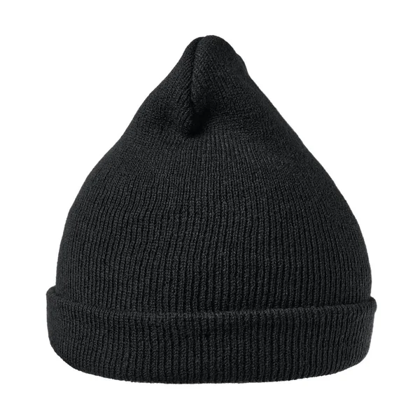 红色羊毛帽子在白色背景上隔离 用白色背景隔开的针织帽子 羊毛贝尼变种 冬季贝尼帽 各种样式的便帽隔离了白色背景 — 图库照片