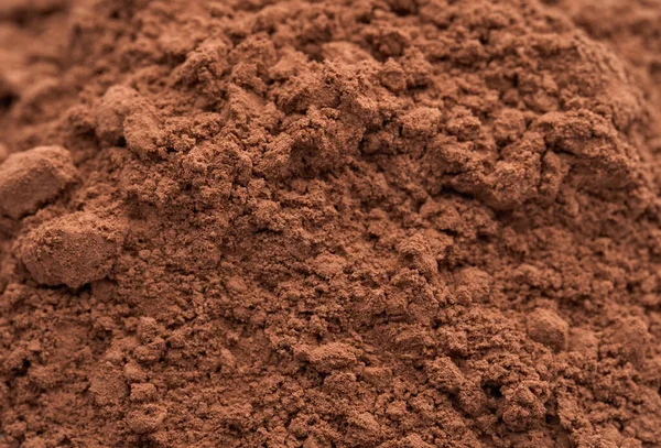 Pile Poudre Cacao Isolée Sur Fond Blanc — Photo