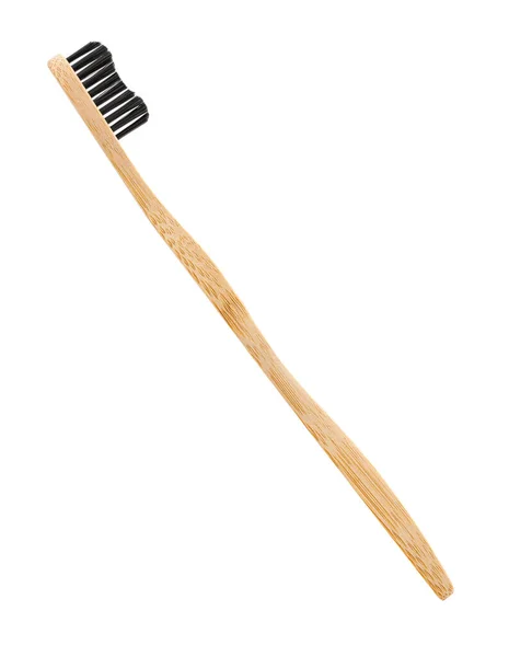 Bamboo Toothbrush Toothbrush White Background Oral Health Personal Hygiene — Photo