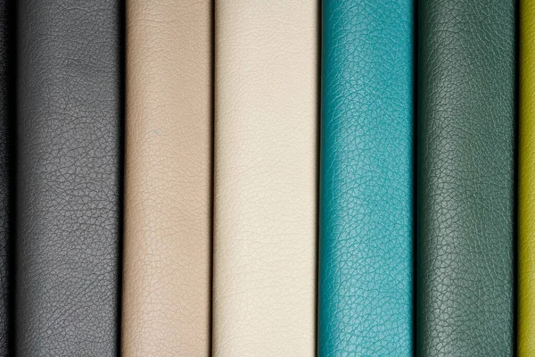 Fabric Texture Close Fabric Swatches Different Colors Stacked Selection Catalog — ストック写真