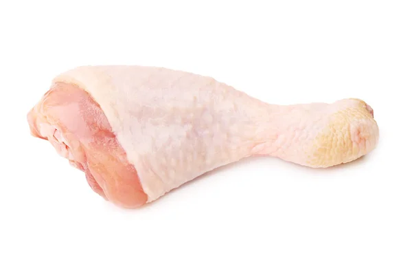 Surowe Nogi Kurczaka Białym Tle Izolowane Mięso Kurczaka Dietetyczne Mięso — Zdjęcie stockowe