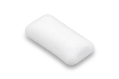 üç parça beyaz beyaz izole sakız