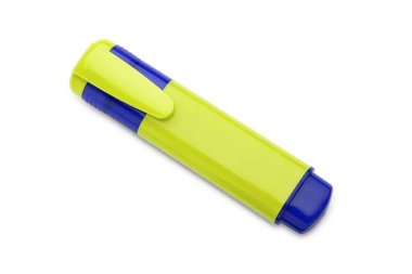 Beyaz bir arka plan üzerinde izole sarı işareti.