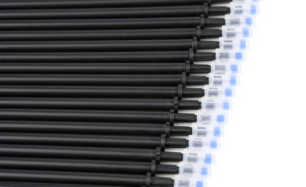 Black Refills Gel Pens Gel Pen Ink Stationery — Stockfoto
