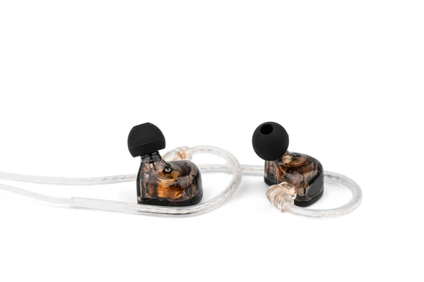 Ear Monitor Tablature Background Custom Ear Monitors Black Plates Custom — Stock Photo, Image