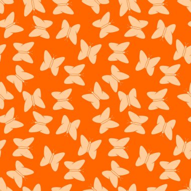 Kelebekli kusursuz desen. Düz biçim