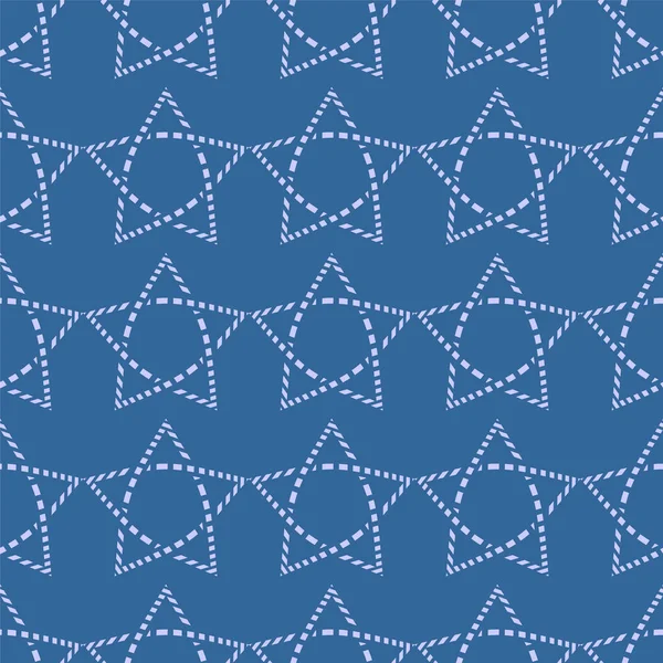 Estrellas patrón de repetición sin fisuras. Estilo plano Vector — Vector de stock