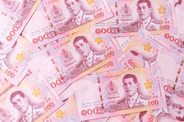 Tayland 100 Baht banknotları (yeni tasarım 2018 yılında yayınlandı)