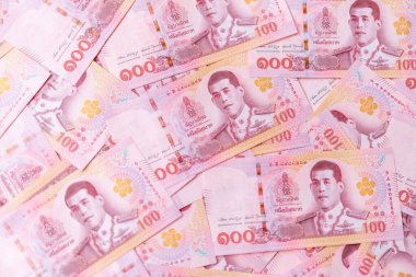 Tayland 100 Baht banknotları (yeni tasarım 2018 yılında yayınlandı)